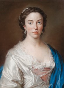 Mary Thorntonin muotokuva (pastelli paperille)